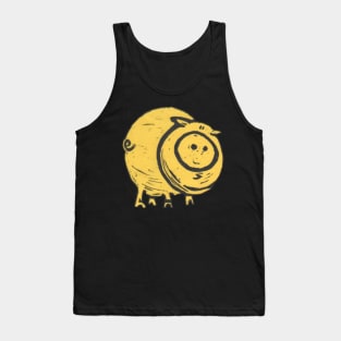 Pig, A Big, Fat, Yellow Pig, what's not to love about piggies?! Tank Top